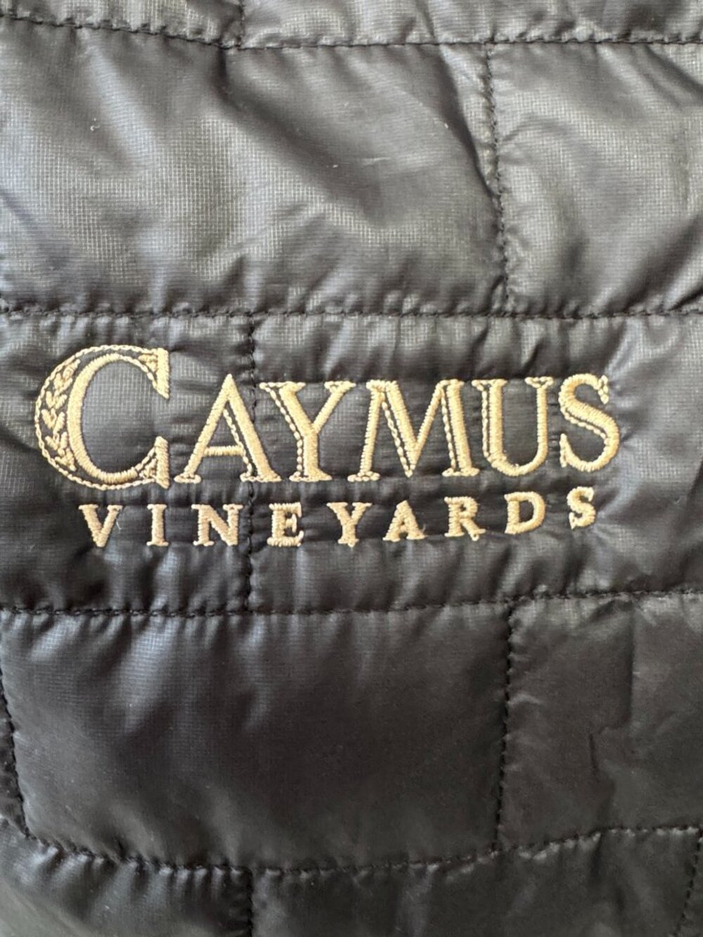Patagonia Womans Nano Puff Vest in Black with Caymus Vineyards Logo - Picture 7 of 8